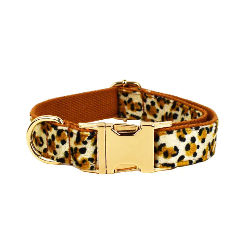 Essential Dog Gear – Leopard Print Leash And Collar Set