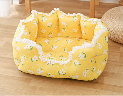 Four Seasons Small Dog Bed - Removable & Washable