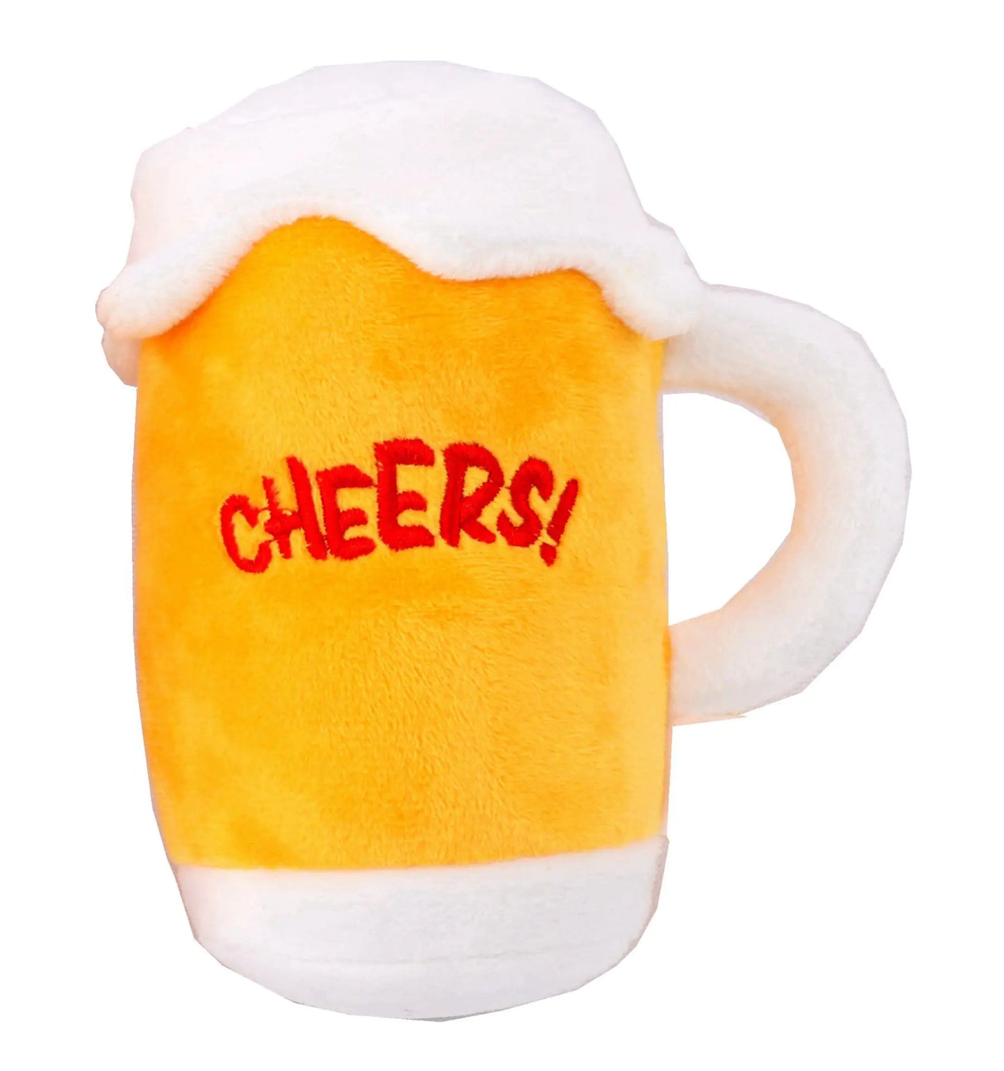 Creative Cartoon Beer Bottle Plush Dog Toy