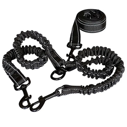 Stylish Dog Leash – Dual  Leash With Reflective Features