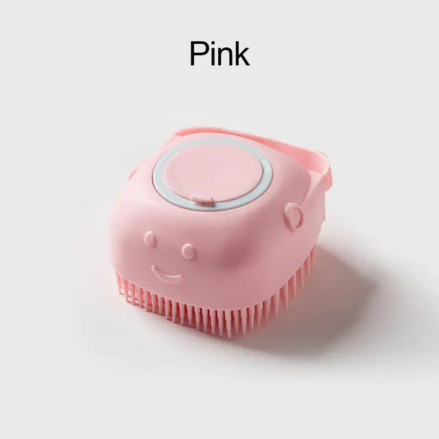 Gentle Dog Grooming Brush – Soft Silicone  Massage Brush
