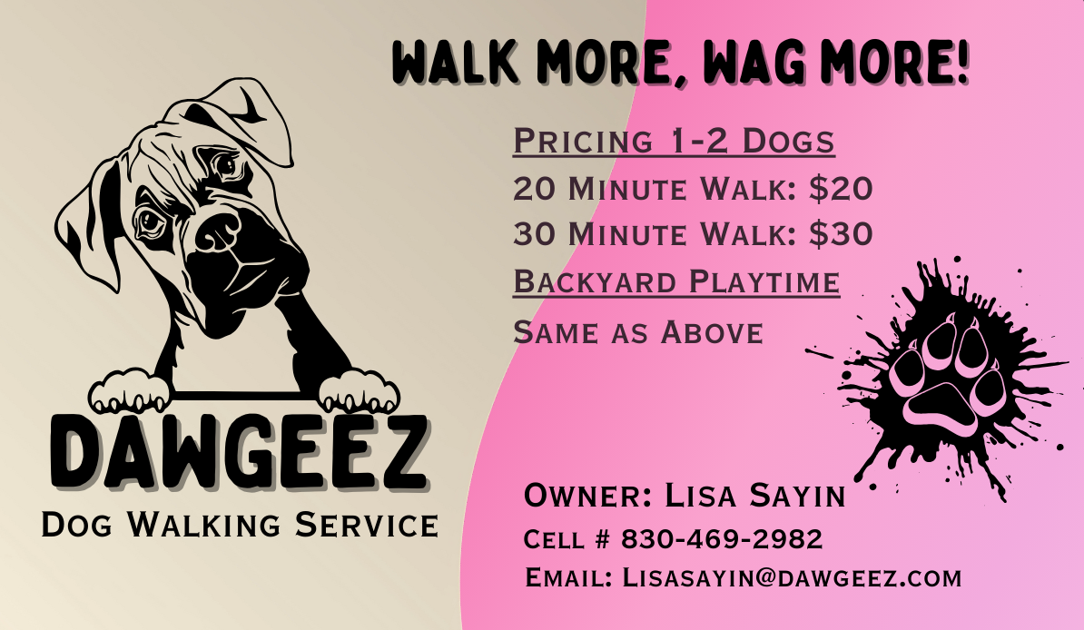 Dog Walking Service (San Antonio Area)