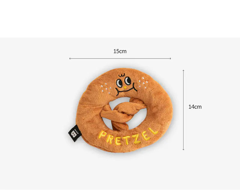 Interactive Dog Toy – Sniffing Sound Toy - Bread Doughnut Design