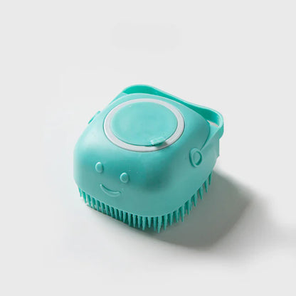 Gentle Dog Grooming Brush – Soft Silicone  Massage Brush