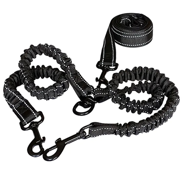 Stylish Dog Leash – Dual  Leash With Reflective Features