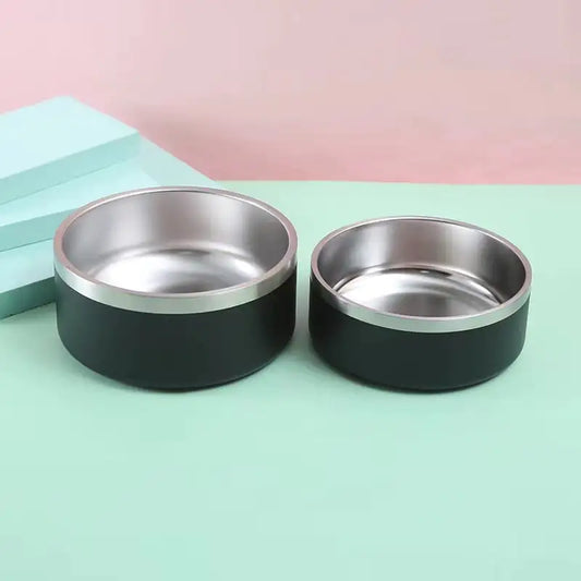 Upright Stainless Steel Dog Bowl