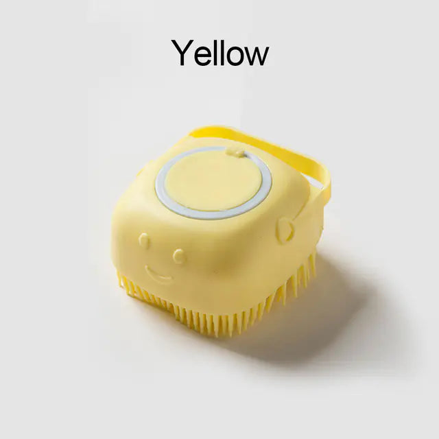 Gentle Dog Grooming Brush – Soft Silicone  Massage Brush