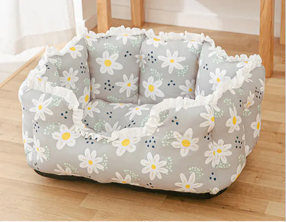 Four Seasons Small Dog Bed - Removable & Washable
