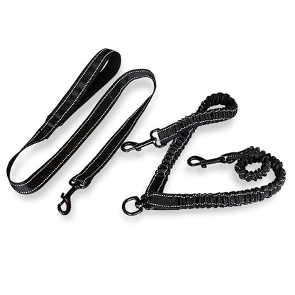 Stylish Dog Leash – Dual  Leash With Reflective Features