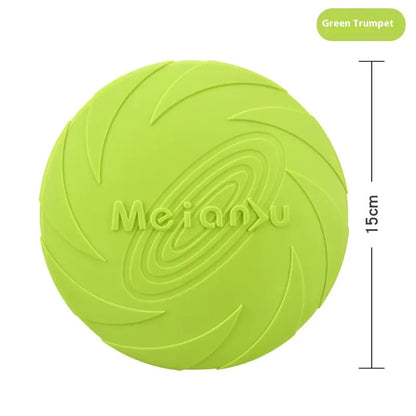 Interactive Dog Toy – Rubber  Frisbee Outdoor Toy
