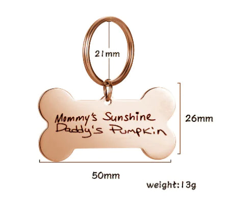 Personalized Stainless Steel Dog ID Tag