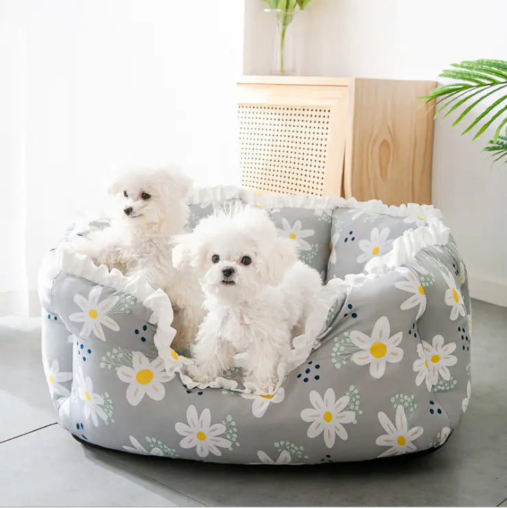Four Seasons Small Dog Bed - Removable & Washable